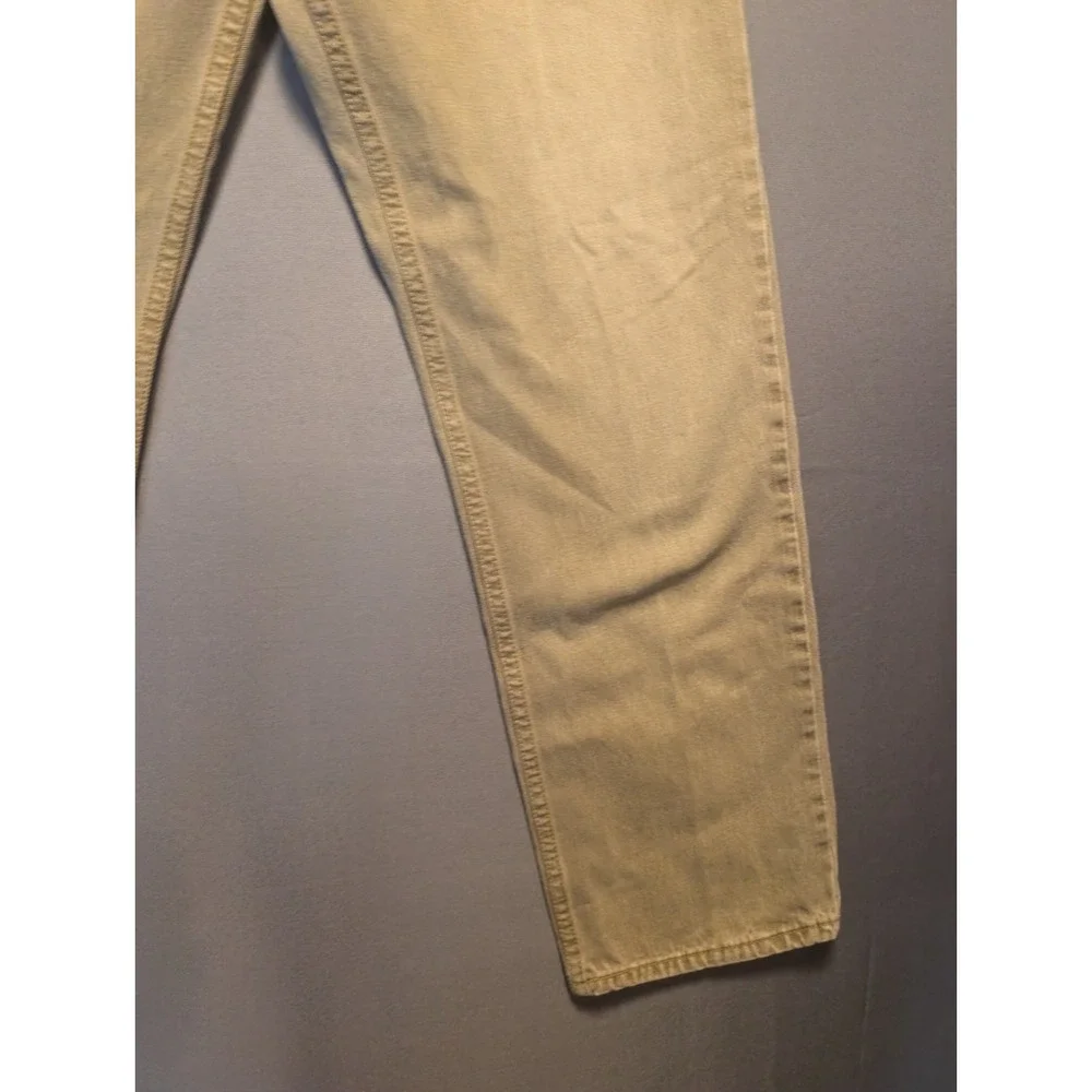Levi's 505 Mens Jeans 36x32 Tan Denim Regular Fit Straight Leg Grunge Streetwear